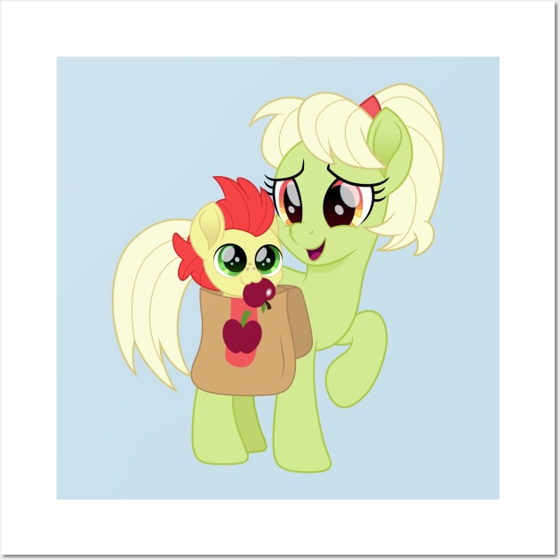 Baby Bright Mac and Granny Smith Wall Art by CloudyGlow